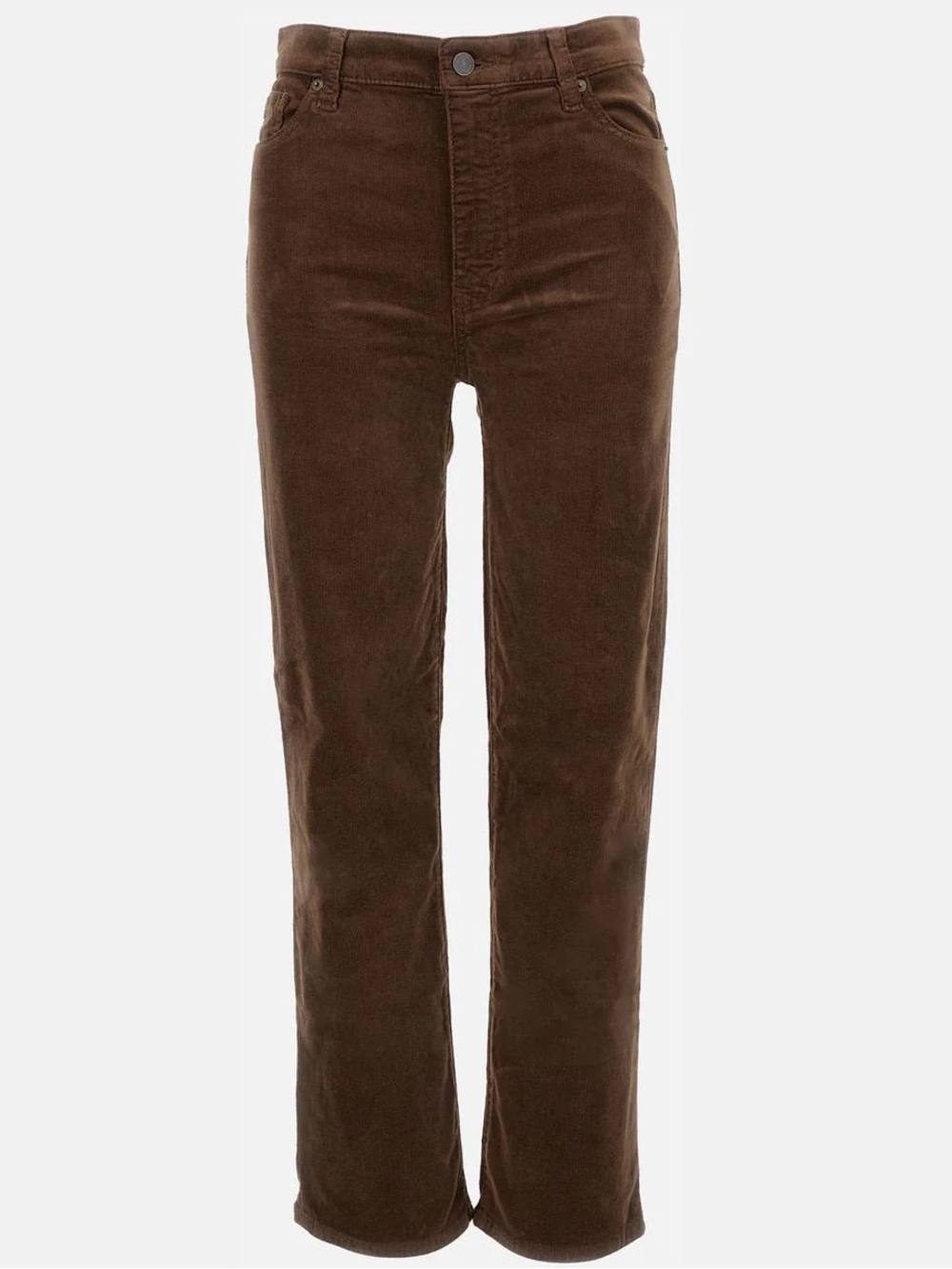 FRAME Le Sleek Straight Corduroy Pants - Bitter Chocolate - Size 30
